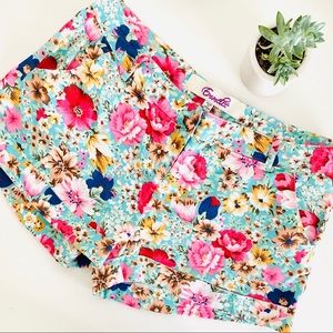 Anthropologie Floral Short